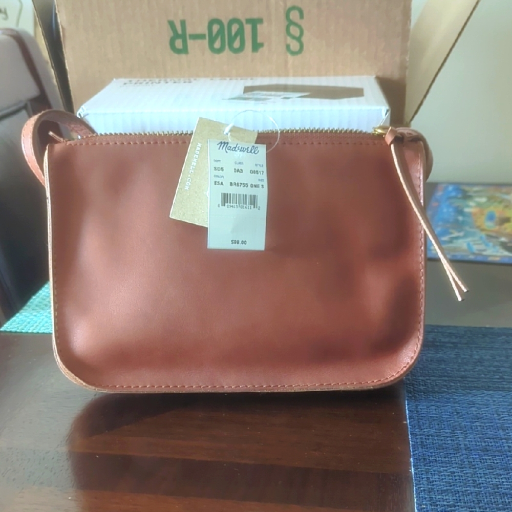 Madewell Brown Leather Crossbody Bag